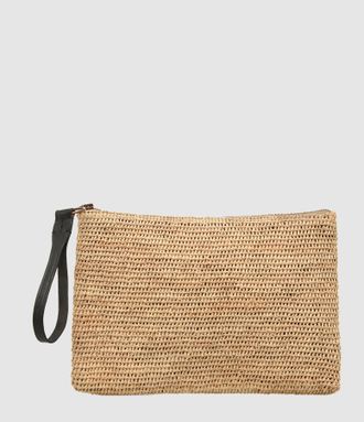 Ibeliv Pochette Ampy Tea & Cuir Noir, Exclusivit&eacute; Lulli