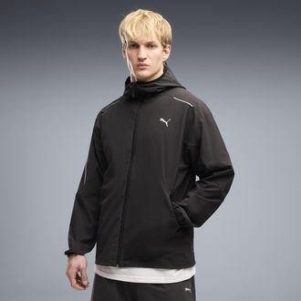 Puma Giacca sportiva da uomo PUMATECH a 4 vie elasticizzata, dal taglio morbido, Abbigliamento, Nero, XXL
