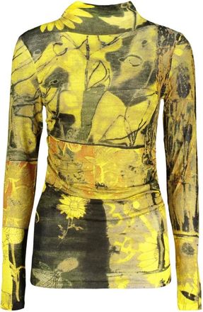 Desigual Whismy Jersey - Dames - Tops - Geel - Maat: S Jersey