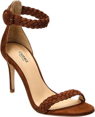 L'agence Larissa Suede & Leather Sandal