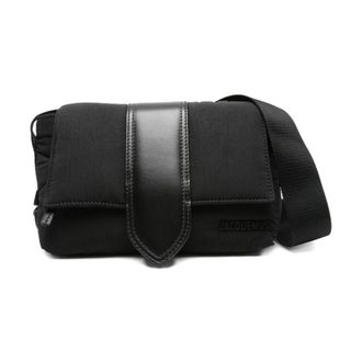 Jacquemus Tassen, Heren, Zwart, ONE Size, Leer, Le Bambino Long Shoulder Bag