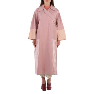 Jil Sander Crop Sleeved Mid-Length Trench Coat, Brand Size 36 (US Size 4)