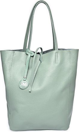 Roberta M Groen Rundleer Tas