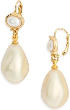 Kenneth Jay Lane Faux Pearl Drop Earrings in White Pearl at Nordstrom Rack