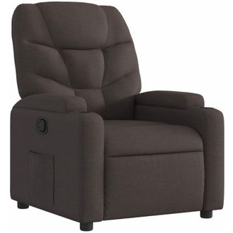 vidaXL Sill&oacute;n Reclinable De Tela Marr&oacute;n Oscuro Vidaxl