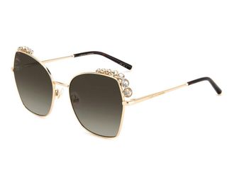 Carolina Herrera Brown Gradient Square Ladies Sunglasses HER 0145/S 0000/HA 59