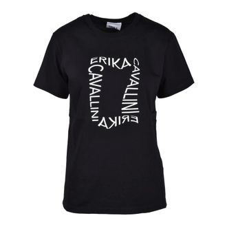 Erika Cavallini Semi Couture T-Shirts, female, Black, Size: M tshirt