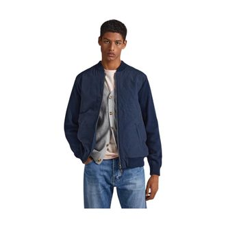 Pepe Jeans London Bomber Jassen - Heren - Bomber jackets - Blauw - S - Nylon - Jassen