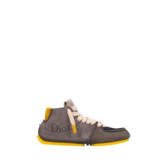 Dior Heren, Schoenen, Grijs, Maat: 44 EU Katoen