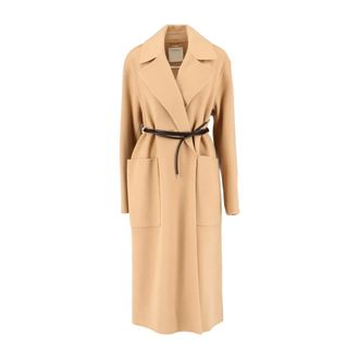 Sportmax Jassen, Dames, Bruin, S, Wol, Abate Coat