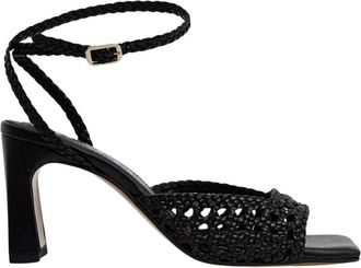 Souliers Martinez LEA Sandalen - Dames - Sandalen met hakken - Zwart - 39 EU - Leer - Schoenen