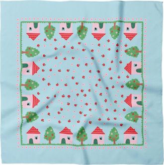 Centinelle House Cotton Silk Bandana in Blue at Nordstrom