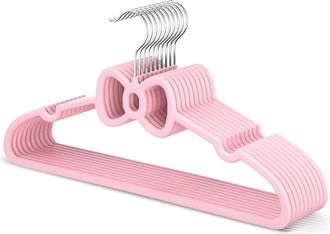 OEM Perchas Grandes De 15,5 Pulgadas Para Ni&ntilde;os, Paquete De 20, Perchas Resistentes Y Grandes, Adecuadas Para Adolescentes, Ni&ntilde;as Y Mujeres Menudas, Perch