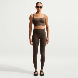 Nike Womens SKIMS Matte High-Waisted 29 Leggings in Brown | IR5039-233