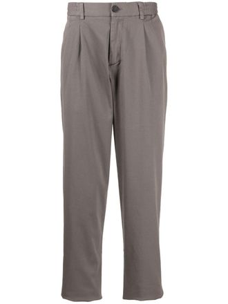 Cruciani straight-leg pleated trousers - Brown