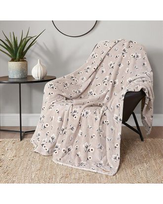 Lucky Brand Daisy Floral Cozy Plush Blanket