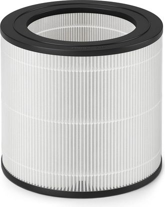 OEM Filtro De Repuesto Para Purificadores De Aire Philips Ac0650 Y Ac0651/10, Nanoprotect Hepa, 12 Meses De Duraci&oacute;n, Indicador De Vida &Uacute;til, Negro/blanco