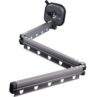 OEM Tendedero De Ropa Retr&aacute;ctil De Pared Con Ganchos, Giratorio 360&deg;, Plegable En Tres Partes Para Balc&oacute;n, Lavadero O Ba&ntilde;o (negro)