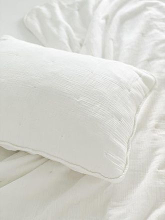 Anaya with Love Easy Cotton Gauze Quilt & Pillow Set in White at Nordstrom, Size Full