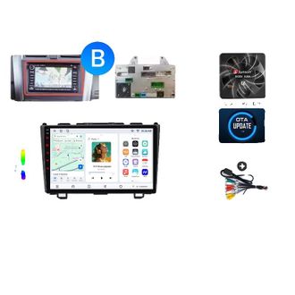 OEM Autoradio, Compatibilit&agrave; Con Smartphone, Lettore Multimediale, Compatibile Con Honda Cr-v Mk3 (re) 2006-2012, Navigazione Gps Android Con Ventola Di R