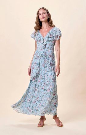 Cleobella Sabina Ankle Dress In Luna Flora Print
