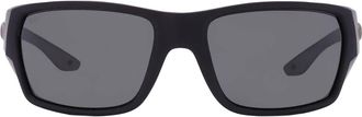 Costa TAILFIN Grey Polarized Glass Rectangular Mens Sunglasses 6S9113 911301 57