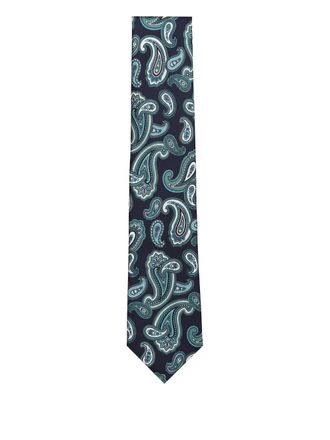 Brioni paisley-motif silk tie - Blue