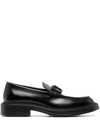 Tod's Mocassini con logo - Nero