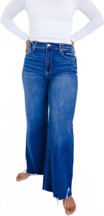 Dear John Denim Womens Fiona High Rise Wide Leg Jeans In Blue