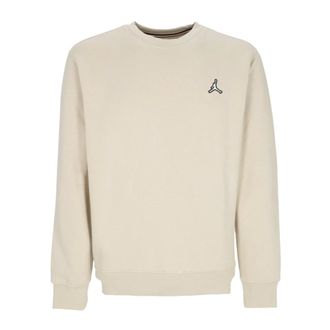 Nike Jordan Sweatshirts, male, Beige, Size: XL Fleece Crewneck Sweatshirt