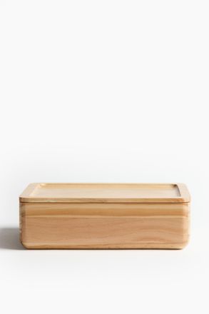 H&M Aufbewahrungsbox aus Holz - Beige