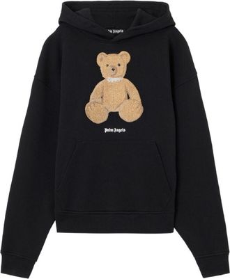 Palm Angels Kapuzenpullover mit B&auml;renmotiv von Palm Angels aus Baumwolle