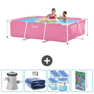 Intex Piscina Con Estructura Rectangular - 220x150x60 Cm - 7-piezas Scb127