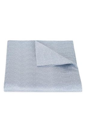 Matouk Jasper Cotton Sateen Duvet Cover in Steel Blue at Nordstrom, Size Full