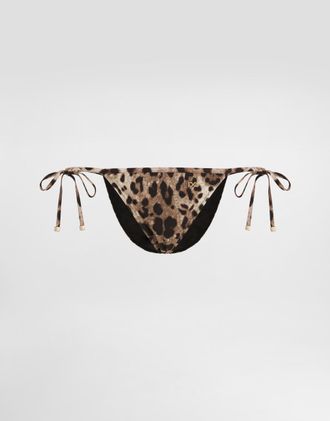 Dolce & Gabbana Tanga - Woman Swimwear Animal Print Jersey 1