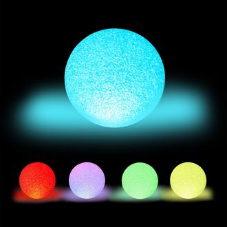 Relaxdays Relaxdays - Set De 10 L&aacute;mparas Led, Cambio De Color, Con Pilas, Sin Cable, Interior, Multicolor, &Oslash; 15 Cm, Blanco