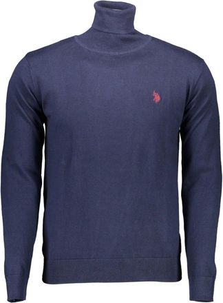 U.S.Polo Association U.S. Polo Assn., Turtlenecks, male, Blue, Size: 2XL Stylish and Versatile Sweater for Men