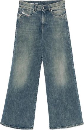 Diesel Blue Relaxed Mid Rise Jeans