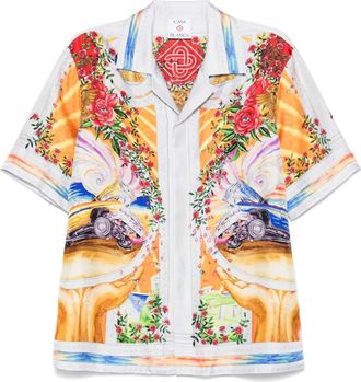 Casablanca Camicia con stampa grafica - Grigio