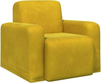 vidaXL Sill&oacute;n Amarillo Terciopelo Vidaxl