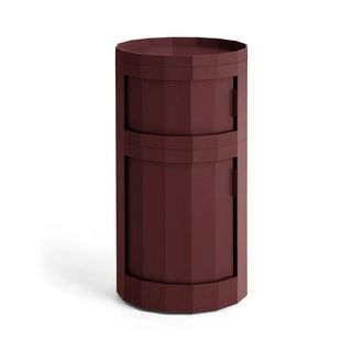 HAY Facet Cabinet 110 mit F&uuml;ssen und Rollen, burgundy