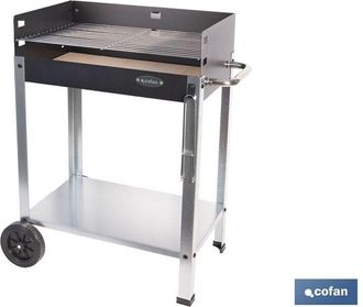 cofan Barbacoa De Carb&oacute;n Con Ladrillo Refractario 567 X 360 X 830 Mm