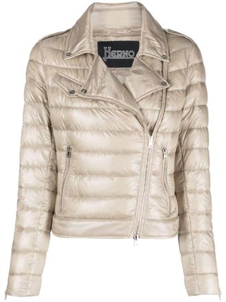 Herno Giacca con zip trapuntata - Toni neutri