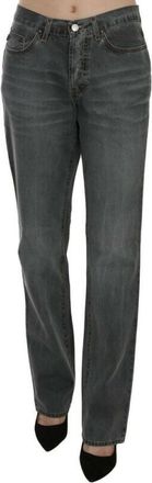 Just Cavalli Wide Jeans - Dames - Loose Fit Jeans - Grijs - W34 - Katoen - Jeans