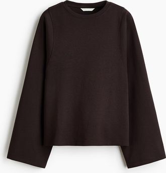 H&M Oversized Interlockshirt - Brown