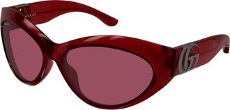 Gucci GG2269S 003 Womens Sunglasses Red Size 64 - Free RX Lenses - Free RX Lenses