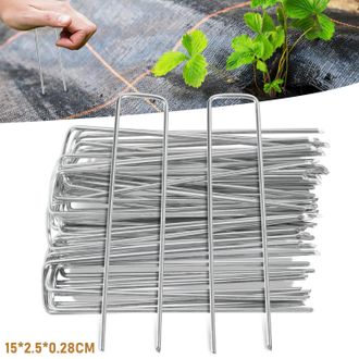 Vingo Vingo - Swanew Confezione Da 1000 Picchetti Per Tenda Ancoraggio A Terra Giardino 150x25x2,8mm Argento Zincato