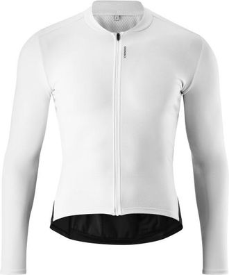 Gonso Sitivo Jersey Longsleeve Velotrikot f&uuml;r Herren | wei&szlig;/grau