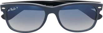 Ray-Ban square-frame tinted sunglasses - unisex - Acetate - 55 - Blue