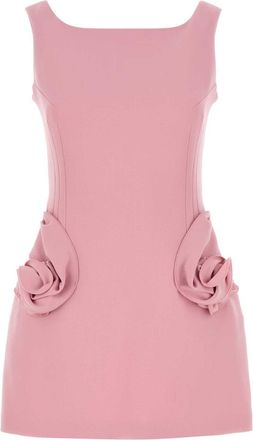 Magda Butrym Black Stretch Wool Mini Dress